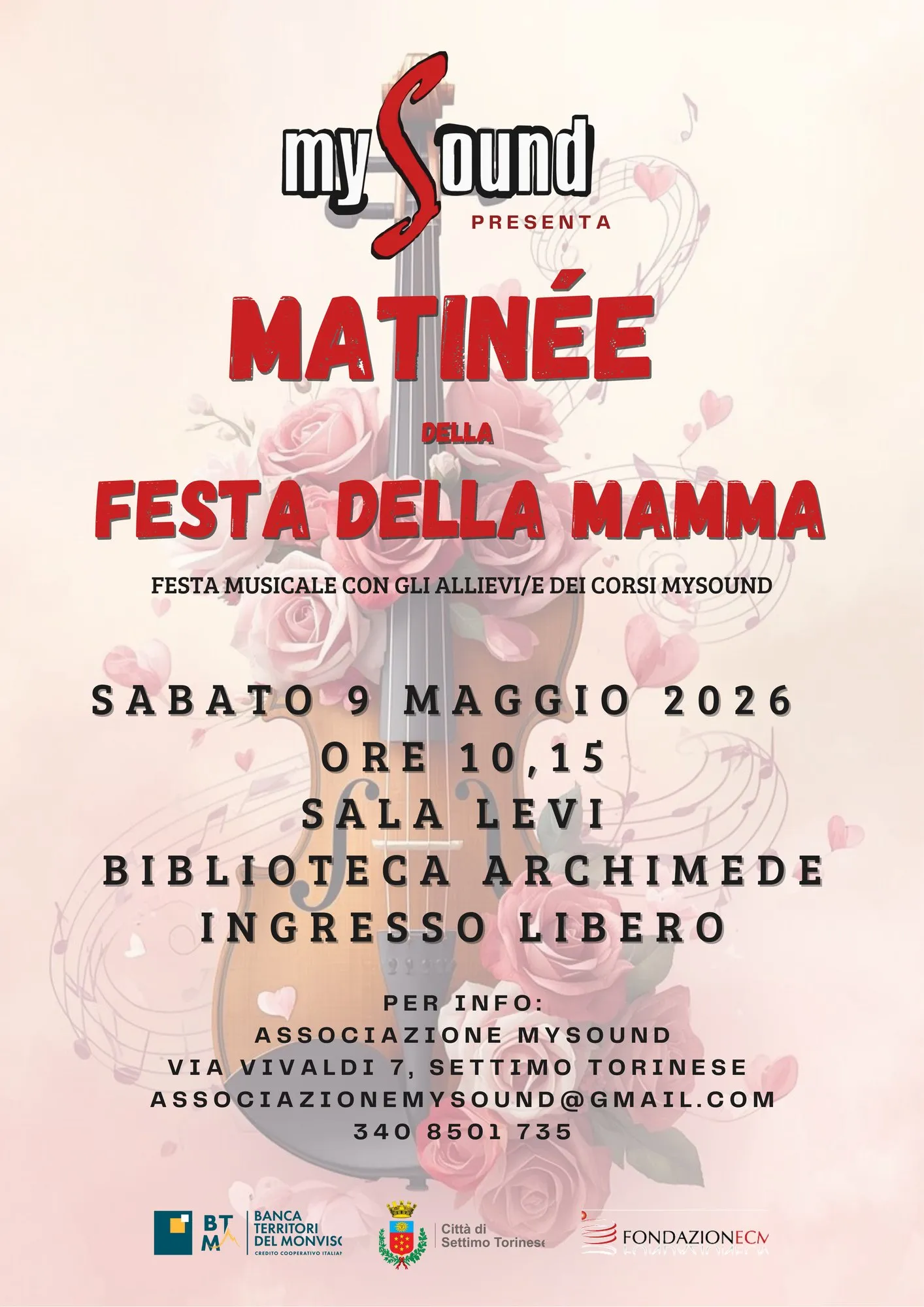 Locandina: Matinée della Festa della Mamma!
