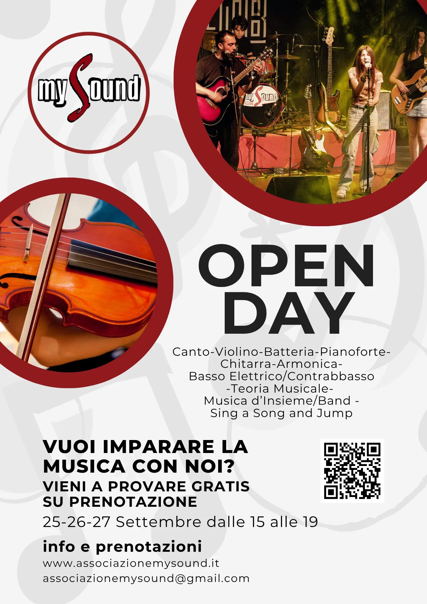 Locandina: Open Day MySound